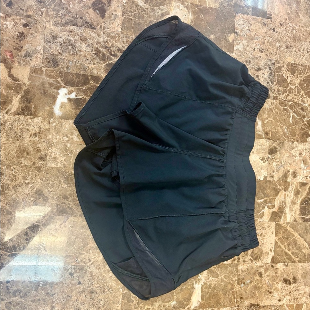 lululemon athletica Black Athletic Hottie Hot Low-Rise 2.5 Shorts